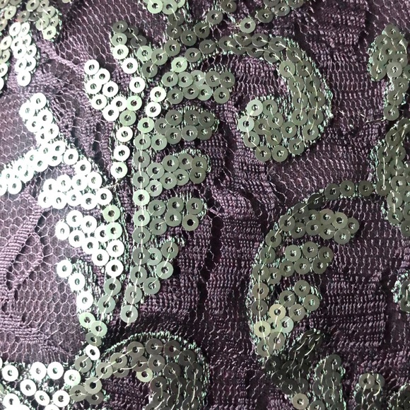 Bob Mackie Wearable Art Black & Green Sequin Top M - Picture 8 of 8